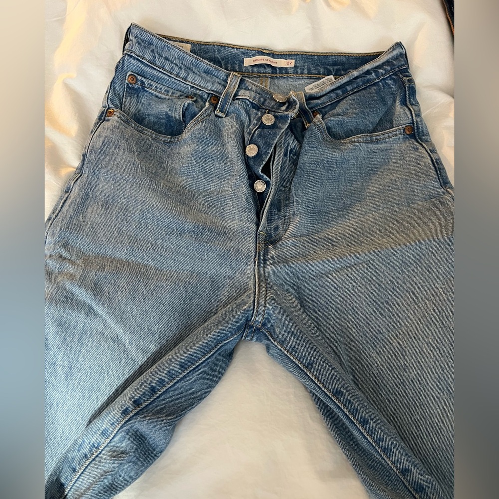 Levi's Ribcage Straight Jeans - Picture 3 of 4